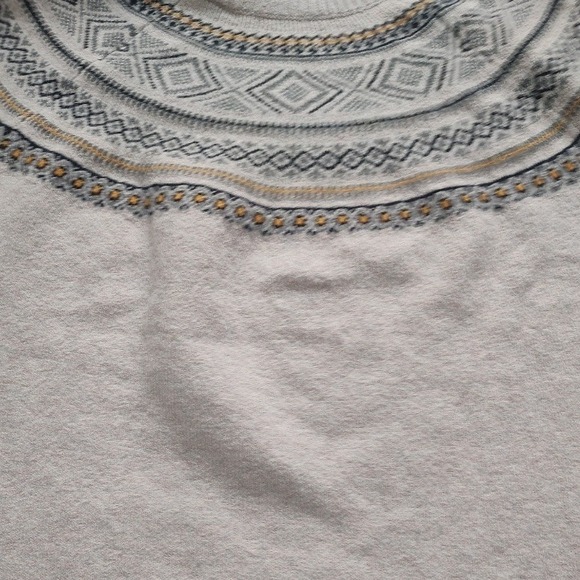 Weatherproof Vintage Fair Isle Crewneck Sweater Cream Size L - Picture 6 of 7